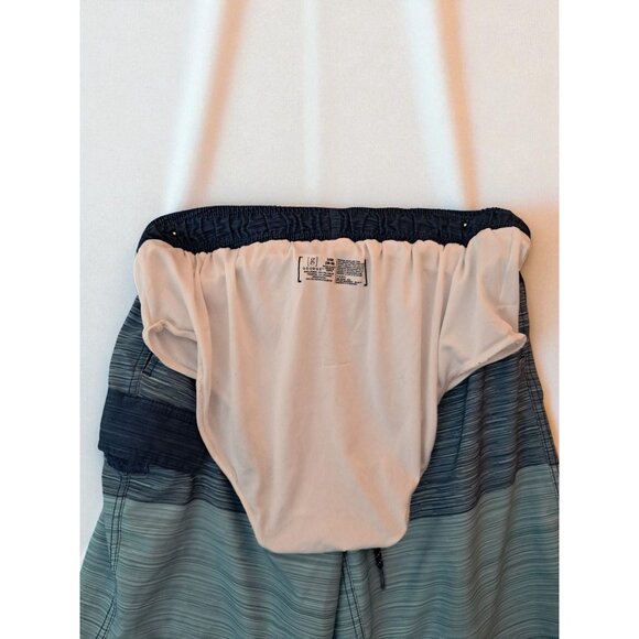 George Size S (28-30) Blue Striped E-Board Swim Trunks - Picture 8 of 10